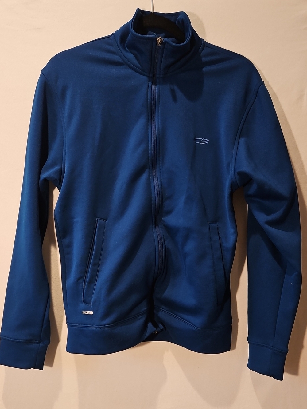 Champion Vintage Teal Blue Full-Zip Bomber Sports Jacket 0187